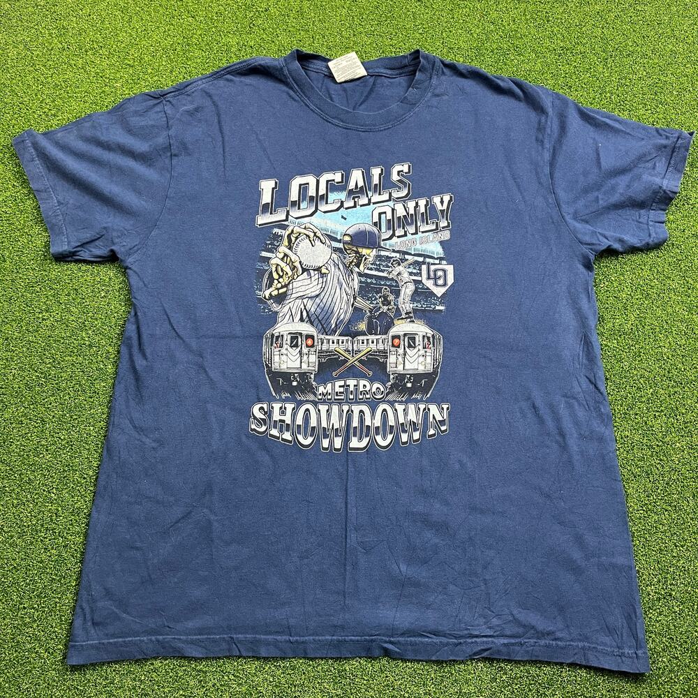 Vintage Comfort Colors Locals Only Metro Showdown Graphic T-Shirt Sz L